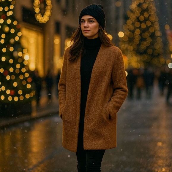 Worthington Warm Tan Teddy Jacket - Picture 1 of 10
